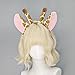 Kangnice Fashion Giraffe Costume Accessories Ears Hooves Tail Plush Set for Role Play in Themed Parties Giraffe Tail