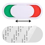 Privacy Sign, Vacant Occupied Wordless Adhesive Version Slider Door Please Knock Door Indicator Sign For Office Conference Restroom Hotles Hospital Busy Light (White)