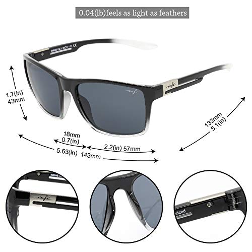 Image of INFI Fishing Polarized Sunglasses for Men Driving Running Golf Sports Glasses Square UV Protection Designer Style Unisex
