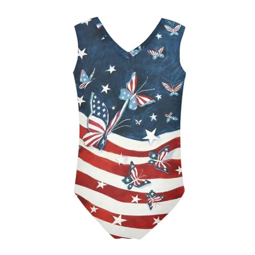 Image of Cartoon Pattern Kids Girls Bathing Suits One Piece Swimsuit Soft & Quick Dry, 5-14Years