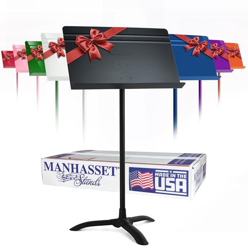 Manhasset Music Stand for Sheet Music - 48 Symphony Model - Long Lasting, Durable Manhasset Stand - Adjustable Height - 26" to 48" - Made in the USA