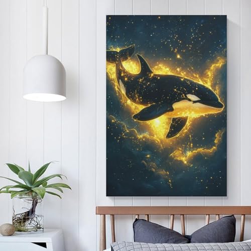 Affiche orque dans l'espace pour décoration de salon moderne 60x90cm