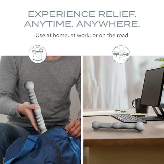 PT Pro Tennis Elbow Trainer For Physical Therapy, Textured Grip, Elbow Pain Relief, Resistance Bar For Tendonitis And Golfer's Elbow, Improve Grip Strength, Pickleball Elbow And Golfer's Elbow, Gray