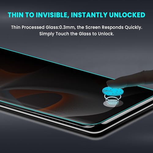 Image of FIRST MART Anti-Spy UV Tempered Glass for Motorola Edge 50 Pro | 9H Curved Display Screen Guard, Fingerprint Compatible | Pack of 2