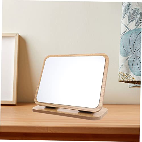 Miroir de table PACKOVE pliable en bois pour maquillage sans reflets - 6