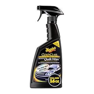 Meguiar’s G7716 Gold Class Carnauba Quik Wax, Special Blend for Richness and Shine, Clear Coat Safe Meguiar’s Quik Wax, Spray that Leaves Lasting Results without Residue, 16 Oz Containe