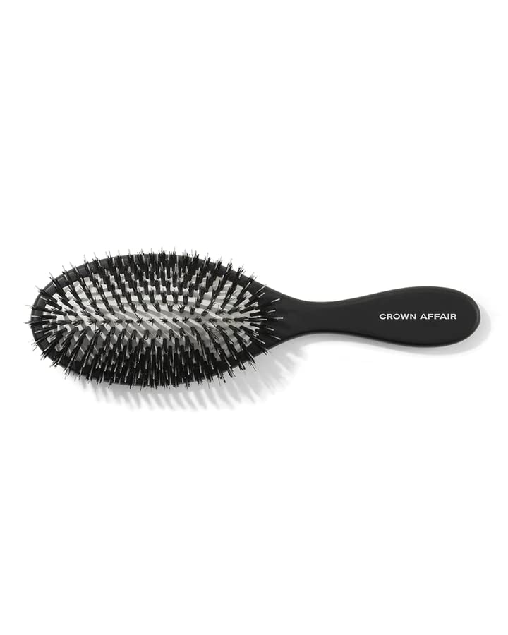 CROWN AFFAIR - The Brush No. 001 - Dual Bristle Brush for Medium to Thick, Straight or Wavy Hair, and for Healthy Scalp and Silky Strands