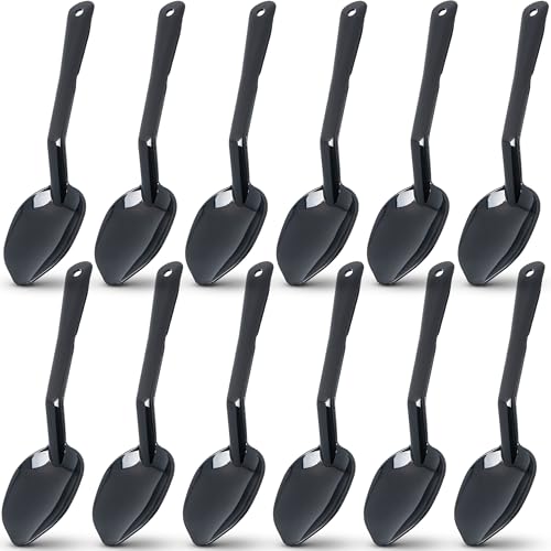 Cuillères de service 28 cm Carlisle 441003 saladier buffet polycarbonate noir ustensiles de cuisine