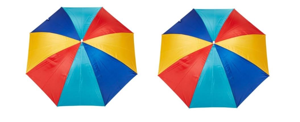 Colorful Beach Chair Clamp on Umbrella- 4 Feet - Multi Color - 2 Pack