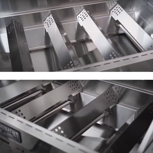 Image of D010012307 Flame Tamer Grill Parts for Monument Grill 4 Burner Replacement Parts 35633 24367 41847ng 17842 Heat Shield Stainless Steel Grill Heat Plates Tents Grill Accessories, 4pcs