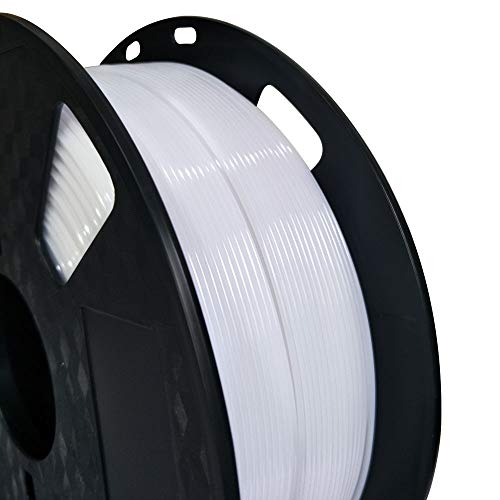 Image of White PETG Filament 1.75 mm 1KG 3D Printer Filament 2.2LBS Spool 3D Printing Material Fit Most FDM Printer Easy to Print CC3D White Color