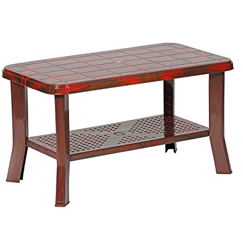 Image of Cello Oasis Coffee Table /Tea Table /Teapoy for living room, Home, Drawing Room, Outdoor| 3 Year Warranty | Rosewood Colour