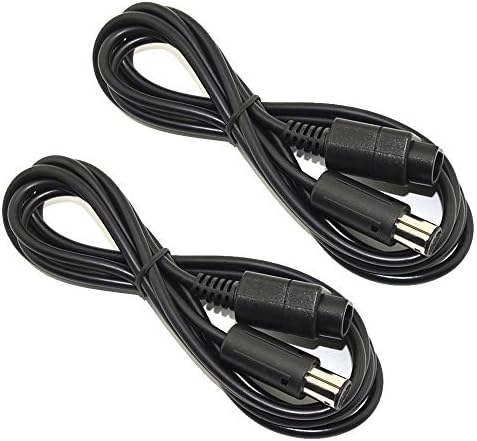 Ssgamer 2X 6ft Wii/Gamecube Extension Cables for Wii Gamecube GCN (2 Pack)