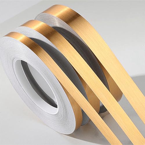 TITKBOW Moulure Murale Ruban Adhésif Décoratif (50M) Lambris PVC Plafond, Carrelage Adhesif Sol Rouleau Decoratif Autocollante Armoire, Cuisine, Toilette,...