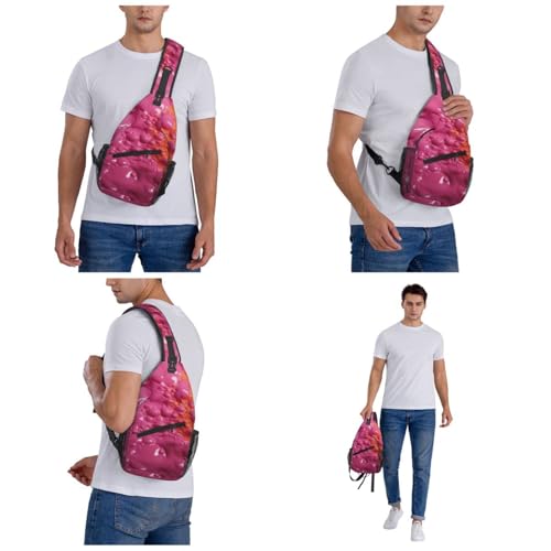 Bolso tipo sling unisex negro para trekking y viaje miniatura 6