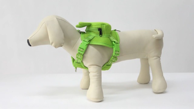 IDOMIK Dog Backpack No-Pull Pet Harness Vest with Saddle Bag Backpack, Cute Frog Shape Self Carrier Backpack Travel… - Image 8