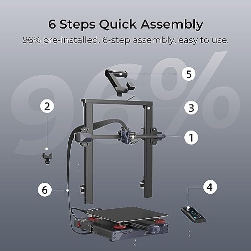Creality Ender-3 S1 Plus 3D Printer with CR Touch Auto-leveling, Sprite Direct Metal Dual-Gear Extruder, FDM 3D Printers High Precision Dual Z-axis Printing Size 30x30x30cm