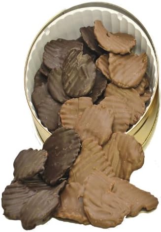 1 lb. Chocolate Covered Potato Chips 1/2 Milk 1/2 Dark FREE SHIPPING!