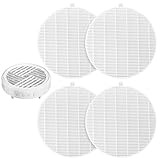 4 Pack Dust Collector Filter Replacement Compatible with Melody Susie, White Nail Dust Collectors Filter for Home and Nail Salons, Reusable Dusts Collectors Match with Dusts Collector Nails Tech Tool