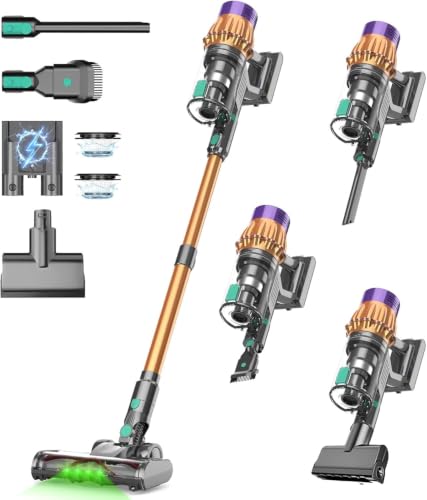 Image of Cordless Stick Vacuum Cleaners for Home, 650W 55KPA Up to 70Min Runtime