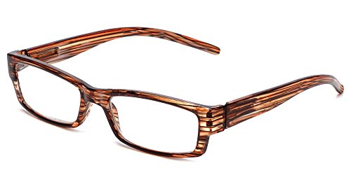 Calabria 757 Vintage Striped Reading Glasses for Women – Rectangular Frame with Spring Hinges | Colorful Retro Design Calabria 757 Vintage Striped Reading Glasses for Women – Rectangular Frame with Spring Hinges | Colorful Retro Design