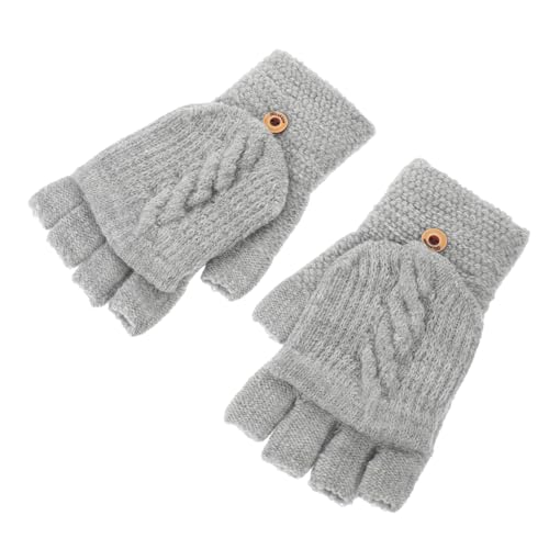 Mitaines femme laine chaudes et convertibles anti-froid