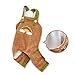 Dog Jumpsuit Pet Rainbow Corduroy Dog Pants Dog Overalls for Small Dogs Puppy Autumn-Winter Dog Pants