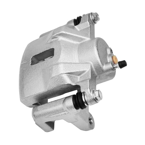 Image of Detroit Axle - Front Left Brake Caliper for 2003-2008 Pontiac Vibe | Toyota Corolla Matrix Disc Brake Caliper w /Bracket 2004 2005 2006 2007 Replacement Driver Side Assembly
