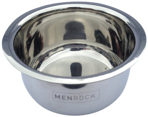 Men Rock - Ciotola da rasatura, in acciaio INOX