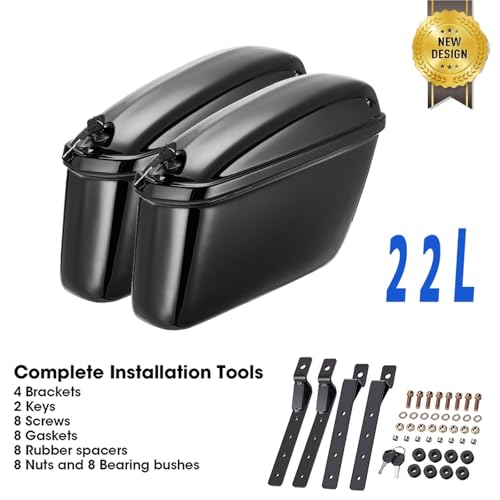 Equipaje de moto universal maleta rígida para Yamaha Vstar 650 950 2