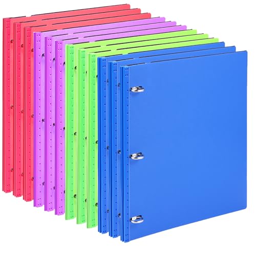 Image of WOT I 12-Pack Telescoping 3 Ring Binder(0.75 inch), Expandable Flexible Binder - Patented Design for Easy Portability, Holds 8.5 inchx11 inch Paper, Assorted Colors, School Office Supplies