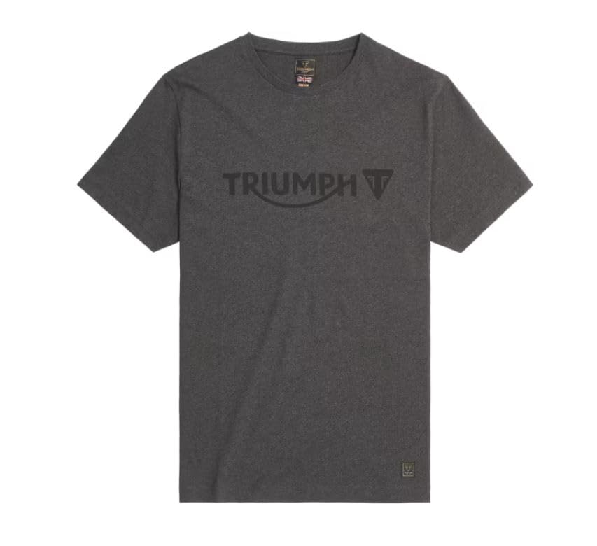 Triumph Motorcycles Triumph Cartmel Logo Tee (Black Marl Large)