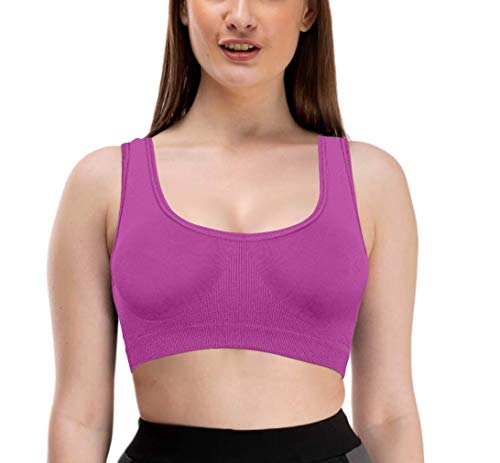 Image of Women's /Girl's Everyday Sports Air Bra Non-Padded, Non-Wired Molded Sport Bra