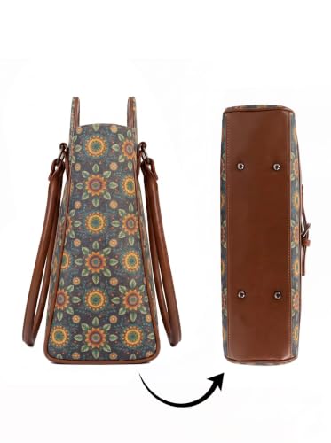Image of Stylish Tote Bags for Office Use | Laptop Bag 15.6 inch | Purse for Women | Vegan Leather Handbag | Daily & Travel Use |