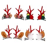 Baby-haarspange für mädchen: urlaubsatmosphäre: geweih-kopfschmuck kann die festliche atmosphäre verstärken, sie können verschiedene stile kombinieren, um unterschiedliches make-up zu verschönern, damit sie ein besonderes weihnachtsfest verbringen können.