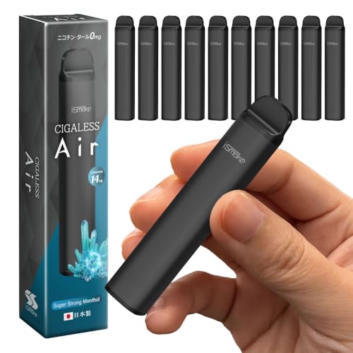ismoke CIGALESS Air dq^oR ĝ 2500z\ VAPE e  jR` ^[ ACX[N VKX GAt[ o͒ (d 14mg, X[p[XgO\[ 10{)