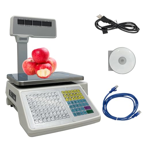 Báscula Comercial Digital TECHTONGDA con Impresora Térmica 66 lb miniatura 1