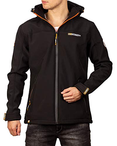 Geographical Norway Chaqueta Softshell para hombre. Negro L