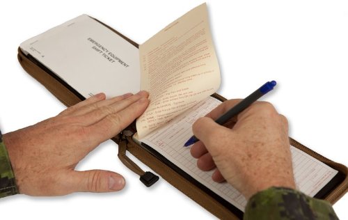 Wildland Firefighter Ctr Case, Emergency Equipment Shift Ticket Notebook Cover, Zippered, Cordura (Coyote Brown) #TOP2