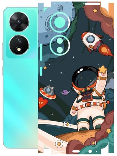 Image of AtOdds - Full Body Back Screen Guard Protector Film - Lamination Wrap Skin Sticker Compatible with VIVO T2 (5G) | Scratchproof Matte Finish (Space)