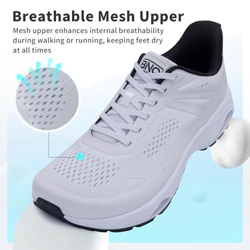 MEHOTO Wide Toe Box Shoes for Men Running Tennis Shoes Walking Athletic Sneaker for Gym Jogging Outdoor Size 8-134