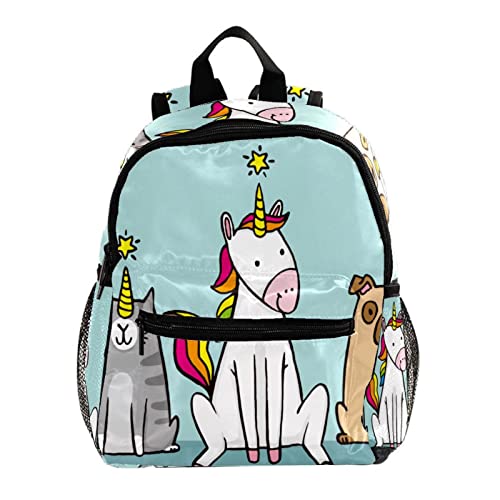 Sac à dos pour enfants amusant motif paresseux et toucan mignon de 30,5 cm multicolore
