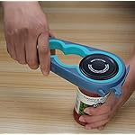 Otstar Jar Opener Bottle Opener and Can Opener for Weak hands, Seniors with Arthritis and Anyone with Low Strength, Mutil Jar Opener Get Lids Off Easily (Blue and Grey) - Image 4