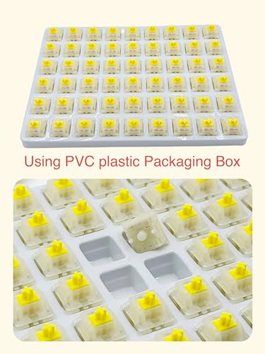 Image of Gateron Milky Yellow Pro V2 Pre-lubed 5-Pin 50gf Linear Switches for All MX Mechanical Keyboard Game Keyboard(Milky Yellow Pro V2,108PCS)