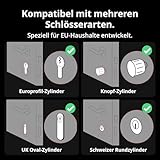 SwitchBot WLAN Smart Lock Pro mit Touchscreen-Tastatur, Türriegelschlösser, Smartes Türschloss, Elektronisches Türschloss, Türöffner per App, Fingerprint, Code, Alexa, Google, unterstützt Matter - 6