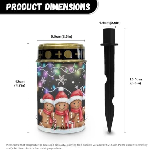 Image of Gingerbread Christmas Memorial Lights for Graves