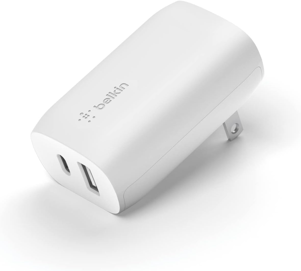 Bloque de cargador USB C y USB A de 37 W, carga rápida PPS | Puerto USB C de 25 W, puerto USB A de 12 W, iPhone 17, Air, Pro, Pro Max, AirPods, Samsung Galaxy S25, Switch 2