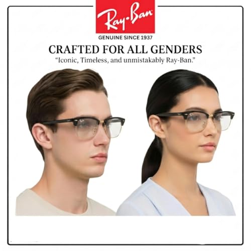 Image of Ray-Ban RB3016 CLUBMASTER BLUE-VIOLET LIGHT CLEAR Sunglass w /Official Kit