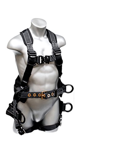 Elk River 67602 Premium Polyester/Nylon Peregrine Platinum Series 6 D-Ring Harness with Quick-Connect Buckles, Medium
