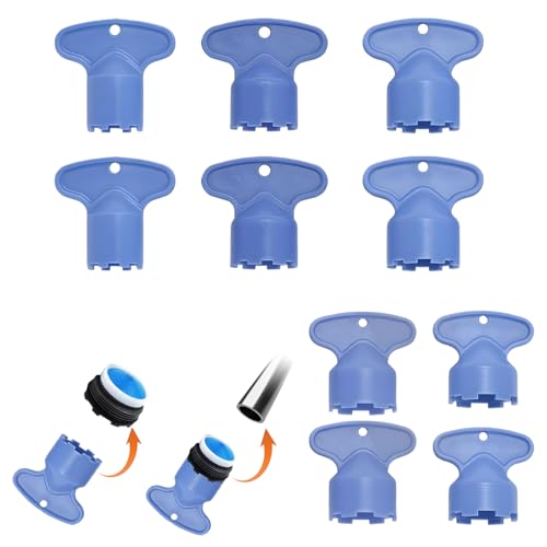 10 Aireador Grifo,2 Aireadores de Grifo de Ahorro de Agua Llave,Filtro Grifo Cocina Aireadores para Grifos Atomizador Grifo Accesorios para Grifos Apto (azul, M16.5 /M18.5/M21.5/M22.5/M24)